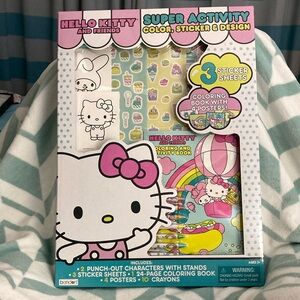 Hello Kitty and Friends Super Activity Set. NWOT. Color, sticker and design set.
